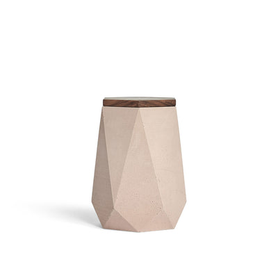 GEO CONCRETE URN:  KEEPSAKE OR PET