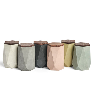 GEO CONCRETE URN:  KEEPSAKE OR PET